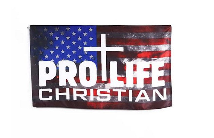 Flag-Pro Life Christian (3&