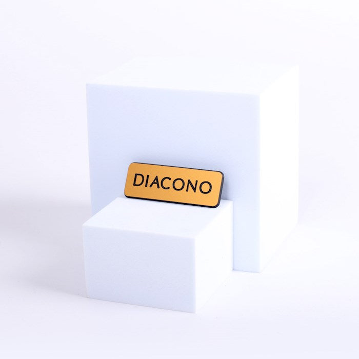 Spanish-Badge-Deacon-Pin Back-Gold