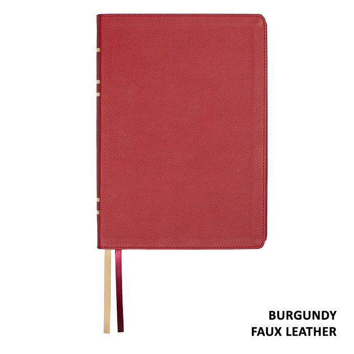LSB Legacy Standard Bible Giant Print Reference Edition-Burgundy Paste-Down Faux Leather