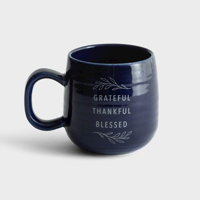Mug-Grateful Thankful Blessed (Psalm 136:1 NIV) (16 Oz)