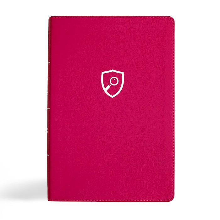 CSB Defend Your Faith Bible-Pink LeatherTouch