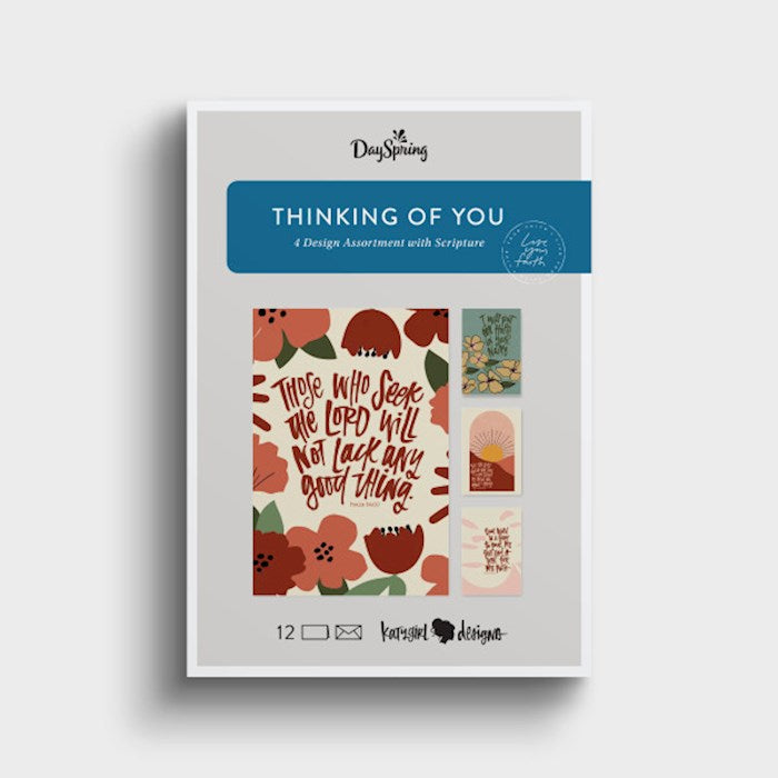 Boxed Card-KatyGirl-Thinking Of You (Box Of 12)-(