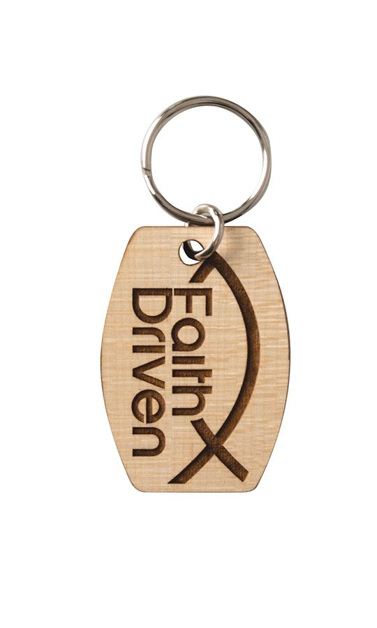 Lasered Keychain-Faith Driven