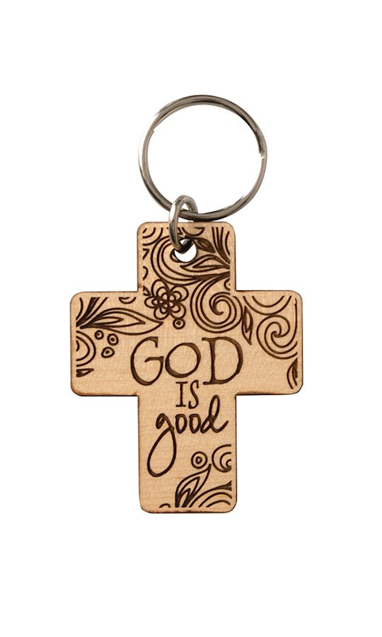 Lasered Keychain-God Is Good All The Time