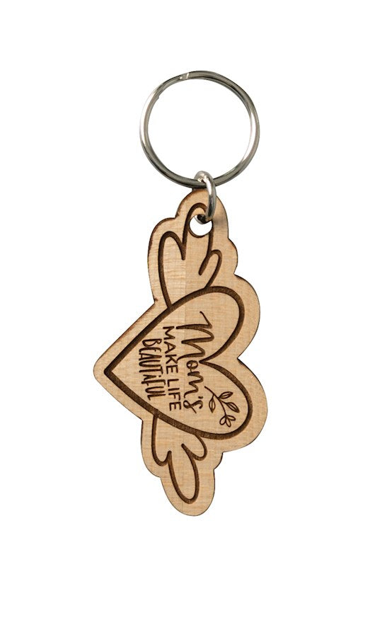 Lasered Keychain-Mom&