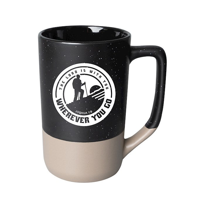 Designer Mugs-Pebble-The Lord Is With You (Joshua 1:9)