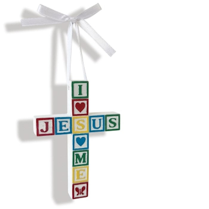 Crib Cross-Baby Block/Primary Colors  (Window Boxed)