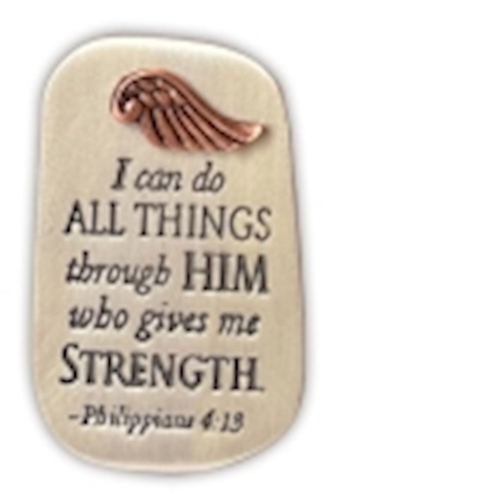 Visor Clip-I Can Do All Things Through Him... (Carded) (Philippians 4:13)
