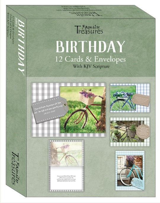 Boxed Card-Birthday-Bikes (Box Of 12)