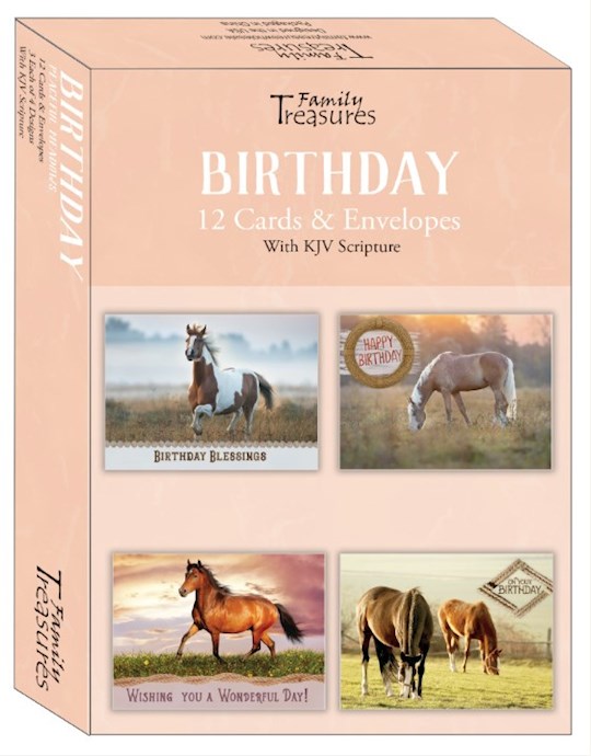 Boxed Card-Birthday-Peaceful Meadows (Pack Of 12)