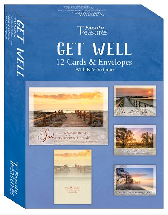 Boxed Card-Get Well-Pathways (Pack Of 12)