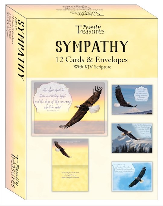 Boxed Card-Sympathy-Eagles (Pack Of 12)