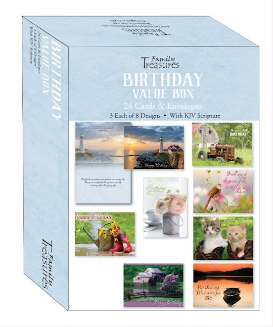 Boxed Card-Birthday-Value Box (Pack Of 24)