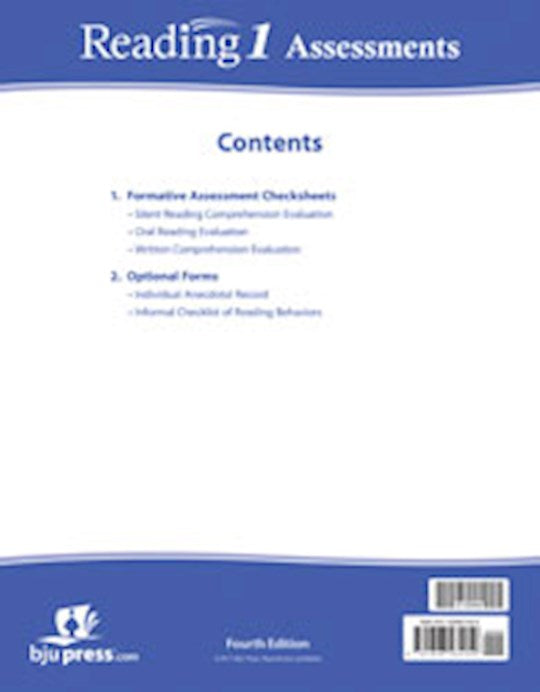 Reading 1 Assessments And Answer Key (4th Edition)