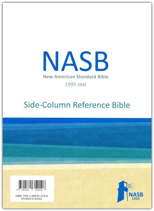 NASB 1995 Side-Column Reference Bible-Black Genuine Leather