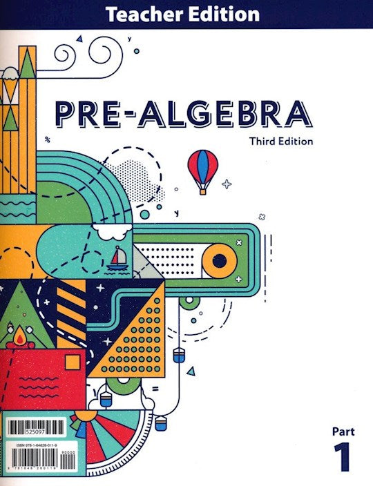 Pre-Algebra Teacher Edition (2-Volume) (3rd Edition)