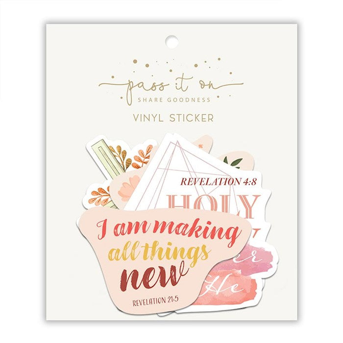 Glory Sticker Pack (Approx. 3&quot; x 3&quot; Each) (Set Of 5 Assorted Stickers)