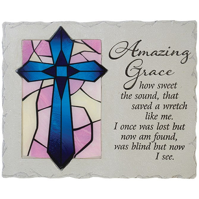 Garden Stone-Amazing Grace (9&quot; x 7.25&quot;)