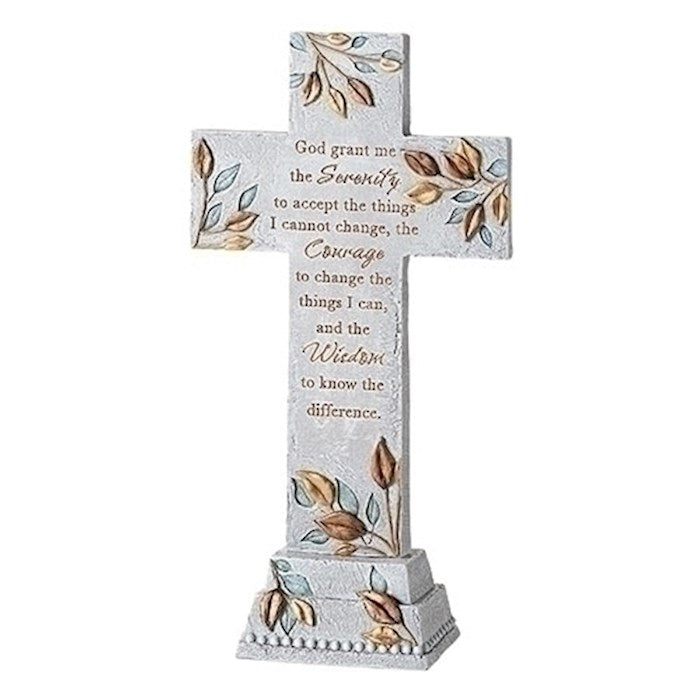 Table Cross-Serenity Prayer (12.5")