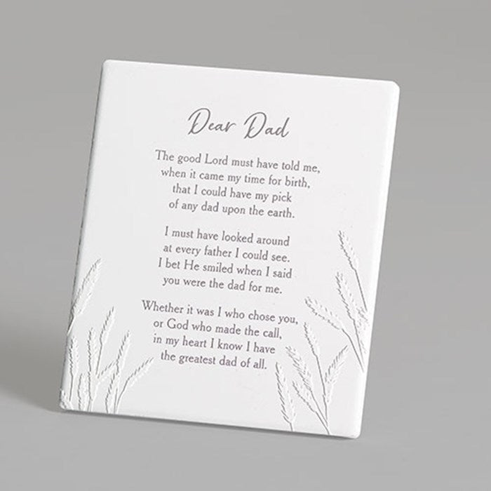 Plaque-Dear Dad (6")
