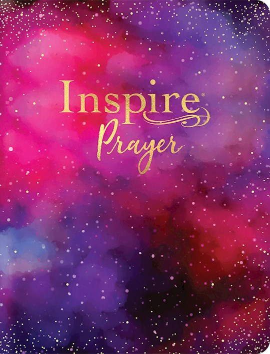 NLT Inspire PRAYER Bible Giant Print Filament-Enabled Edition-Purple LeatherLike