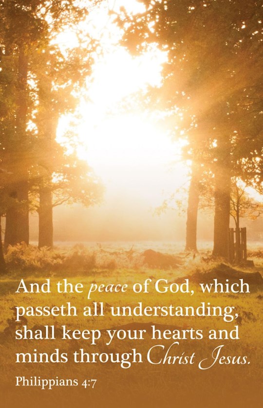 Bulletin-The Peace Of God Which Passeth All Understanding... (Pack Of 100)