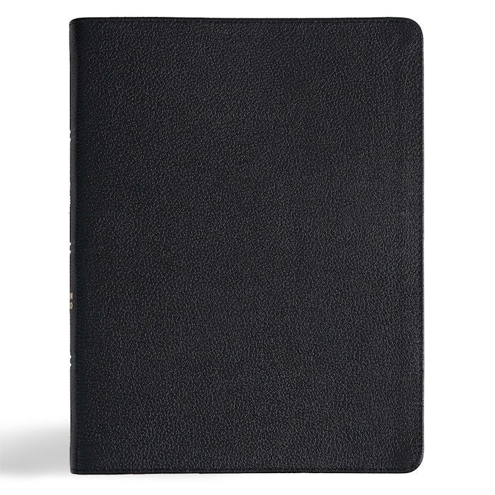 CSB Men Of Character Bible (Revised &amp; Updated)-Black Genuine Leather