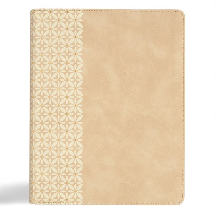 CSB Notetaking Bible Expanded Reference Edition-Cream SuedeSoft LeatherTouch