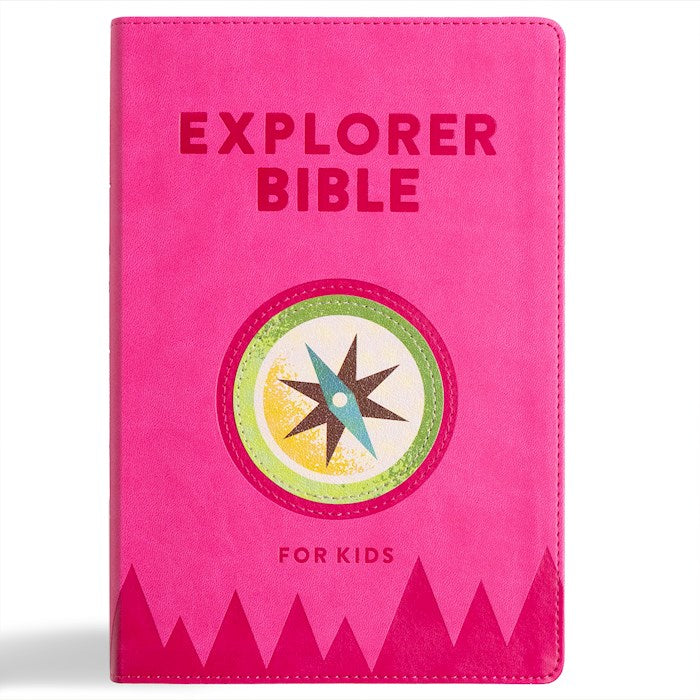 KJV Explorer Bible For Kids-Bubble Gum LeatherTouch Indexed