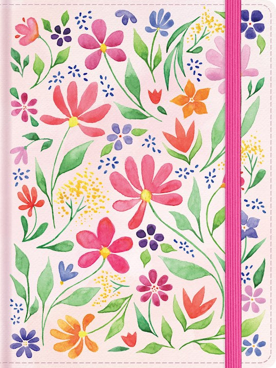 RVR 1960 Biblia de Apuntes Tamano Personal (Personal Size Notetaking Bible)-Floral Cloth Over Board
