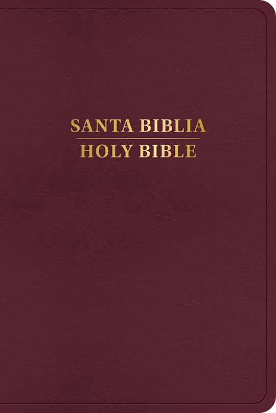 RVR 1960/KJV Biblia Bilingue (Bilingual Bible)-Burgundy Imitation Leather