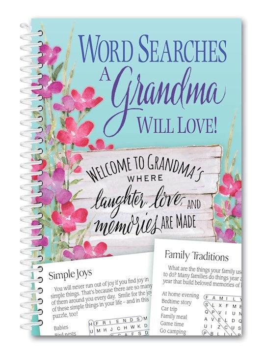 Word Searches A Grandma Will Love!