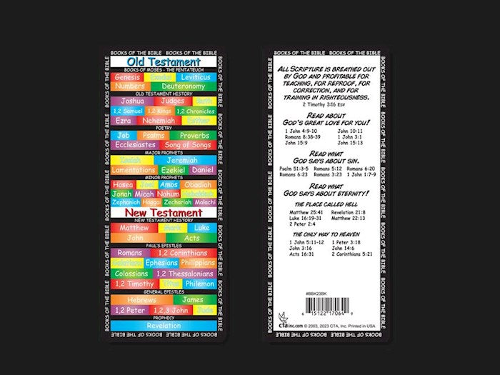 Bookmark-Books Of The Bible (ESV) (Pack Of 12)
