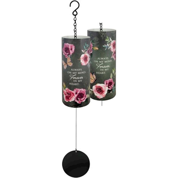 Wind Chime-Varnish Cylinder Sonnet-Forever In My Heart (18&quot;)