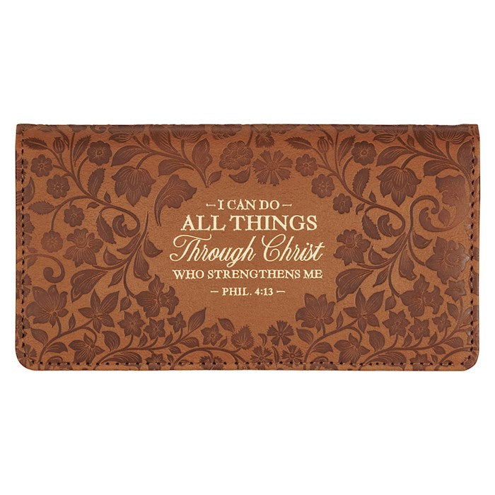 Checkbook Wallet-All Things Phil. 4:13