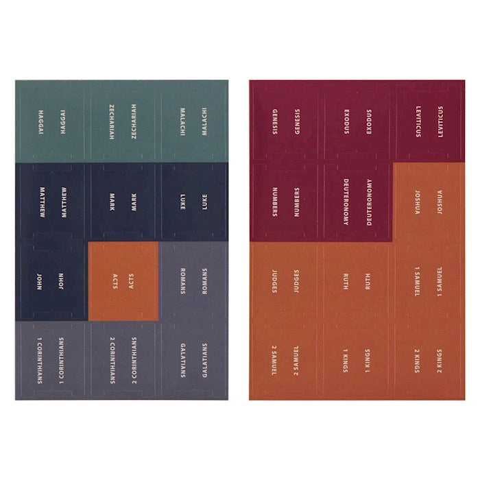 Bible Tab-Color Coded Old &amp; New Testament  Peel &amp; Stick Indexing