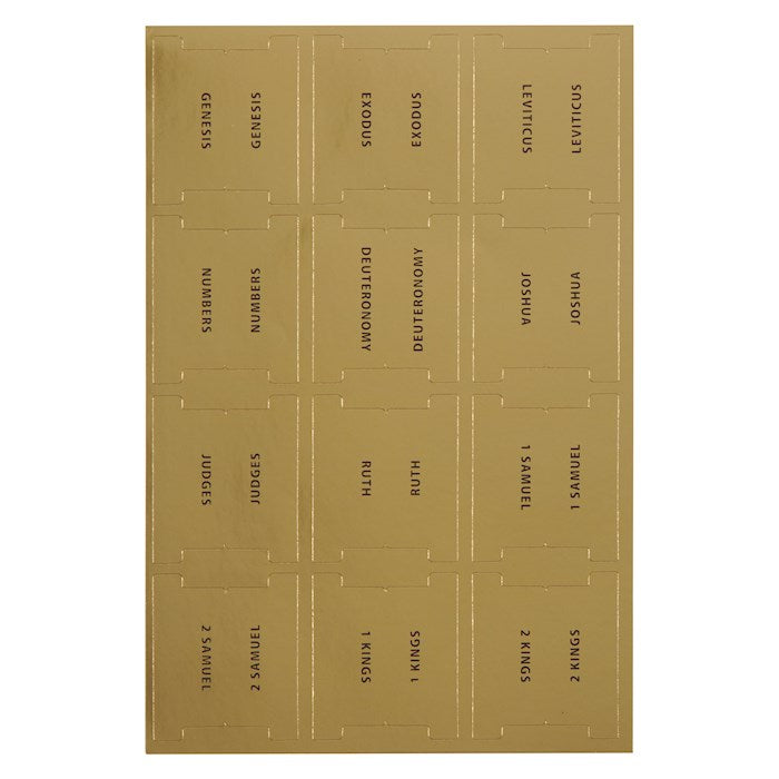 Bible Tab-Gold Old &amp; New Testament  Peel &amp; Stick Indexing