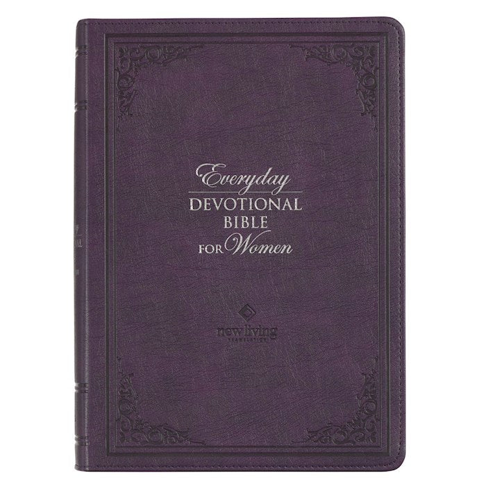 NLT Everyday Devotional Bible for Women-Purple Faux Leather