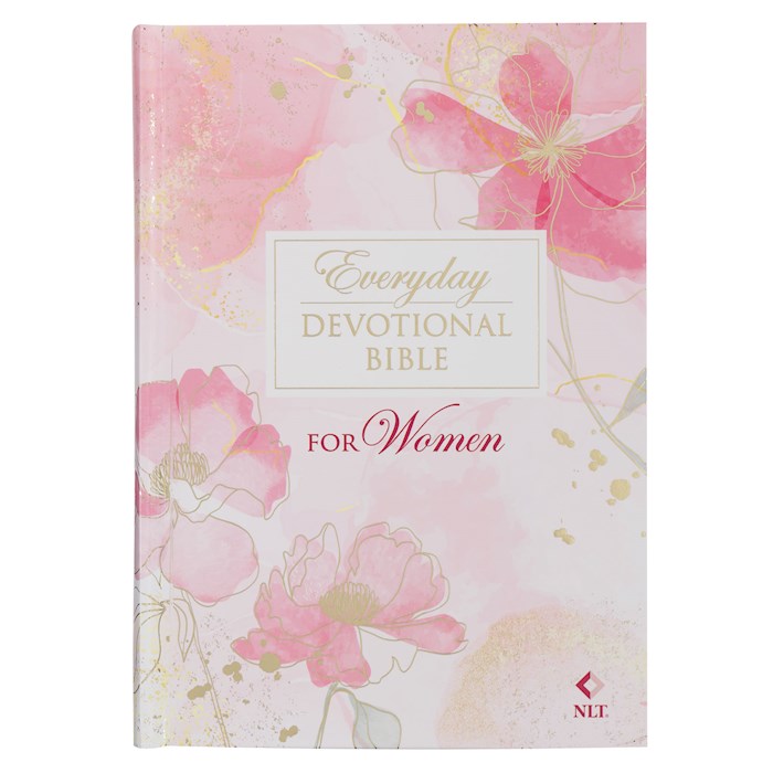 NLT Everyday Devotional Bible for Women-Pink Blossoms Hardcover