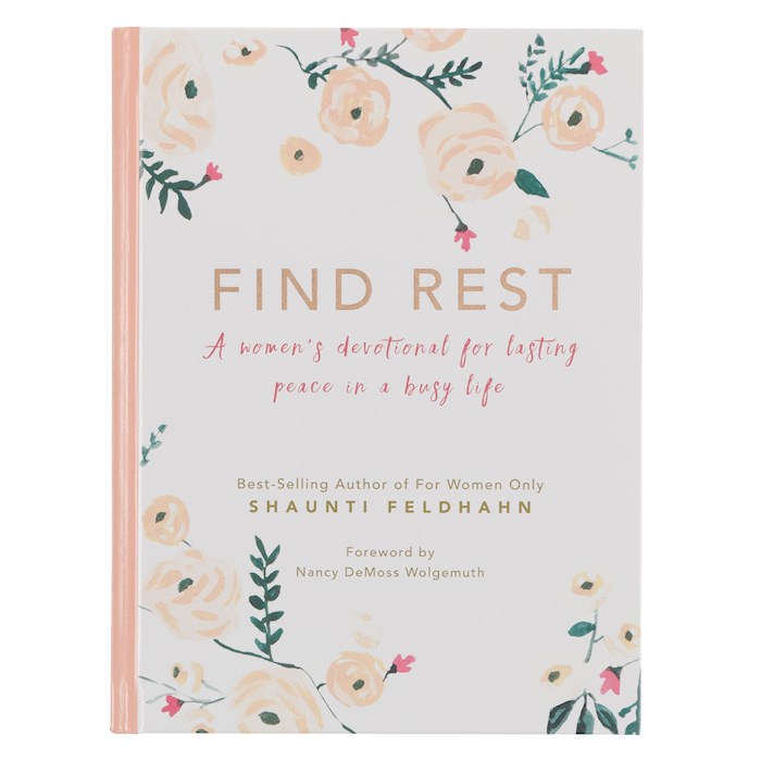 Find Rest-Pink Floral Hardcover