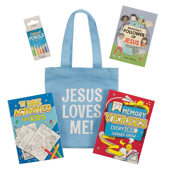 Church Welcome Kit-Kids-Light Blue (Set Of 5 Pieces)