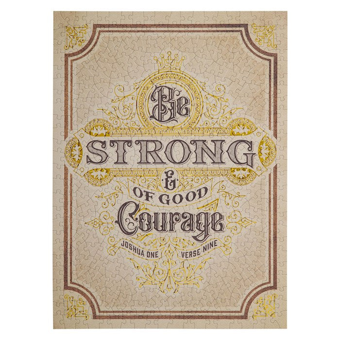 Jigsaw Puzzle-Good Courage-Josh. 1:9 (500 Pieces)