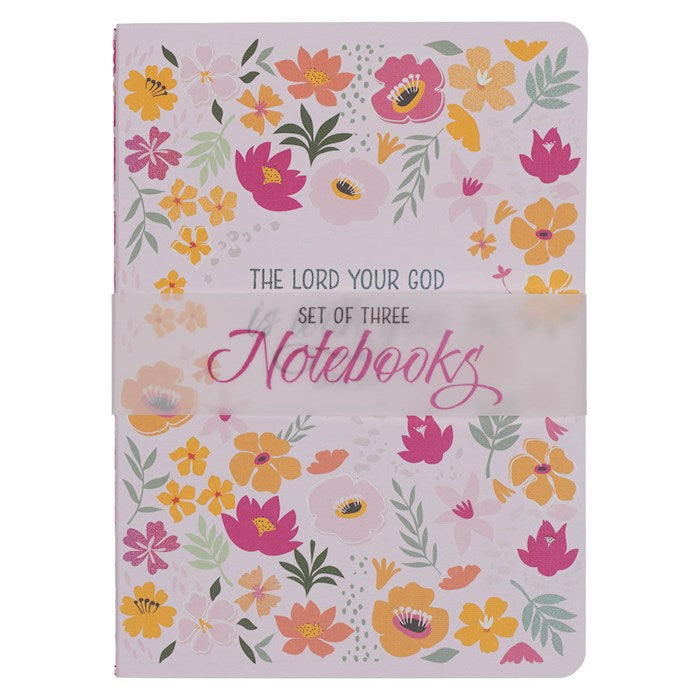 Notebook Set-Large-Teach/God Is With You-Zeph. 3:17 (Set Of 3)