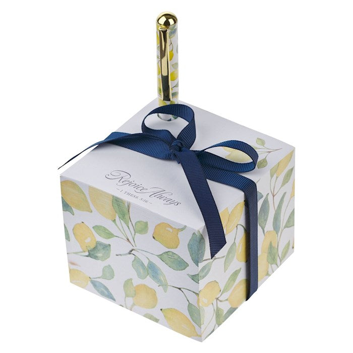 Note Block W/Pen-Rejoice Always-1 Thess. 5:16