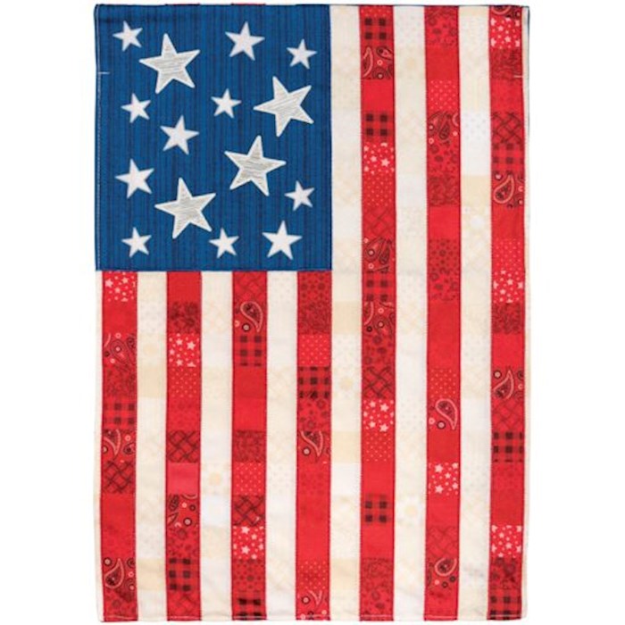 Flag-Garden-Applique-Quilt Flag (12.5&quot; x 18&quot;)