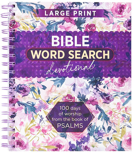 Bible Word Search Devotional Large Print (Psalms)