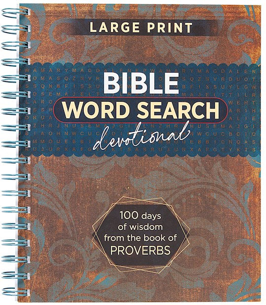 Bible Word Search Devotional Large Print (Proverbs)