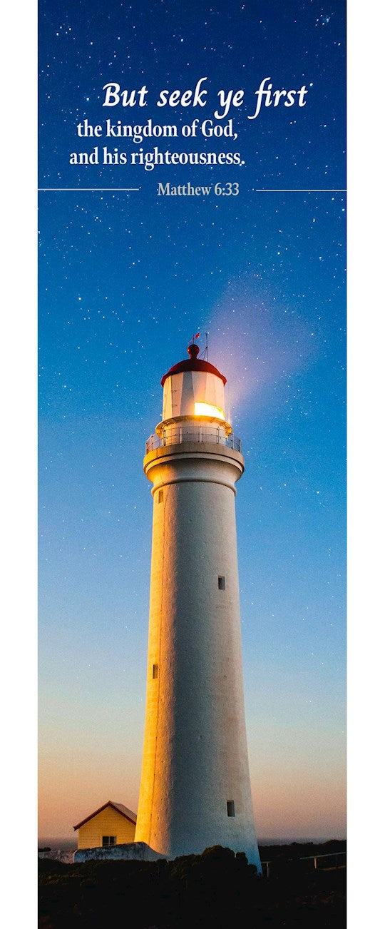 Bookmark-But Seek Ye First The Kingdom Of God (Matthew 6:33 KJV) (Pack Of 25)