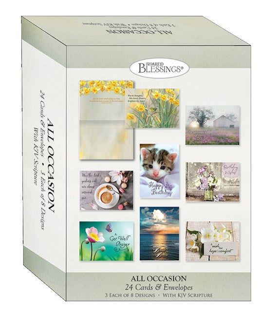 Card-Boxed-Shared Blessings-All Occasion-Large Assortment (Box Of 24)