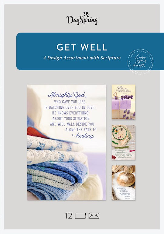 Boxed Card-Get Well-Cozy Crafts (Box Of 12)